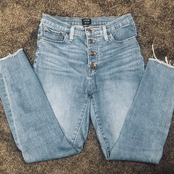 J. Crew High-Rise Skinny Jeans in Blue - Picture 4 of 4